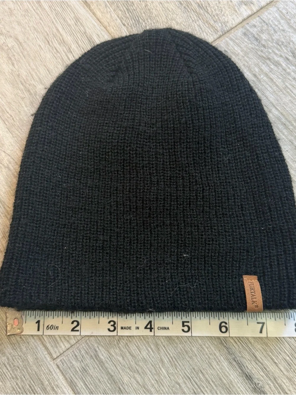 FURTALK Stocking Cap Men Women One Size Blue Ribbed Knit Acrylic Winter Beanie